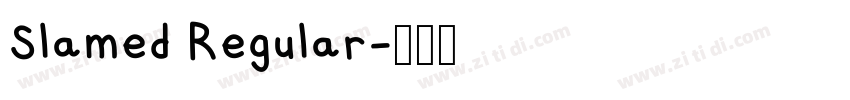 Slamed Regular字体转换